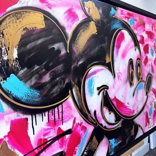 Painting- 80x120 cm - Rick Triest - POP ART - Colorful composition - Mickey #7