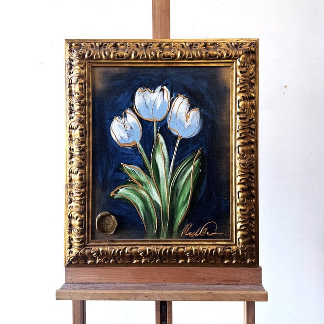 Schilderij - 40x50 cm - Tulpenmanie - Hollandse Tulp #2