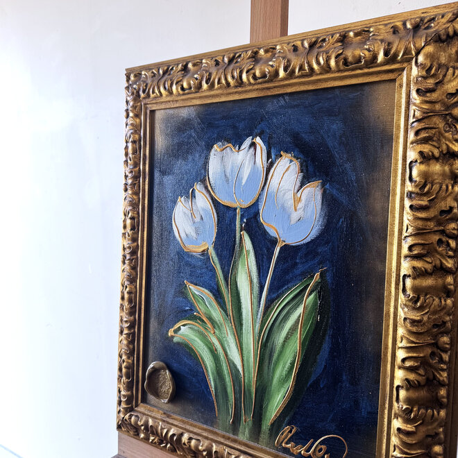 Painting  - 40x50 cm - Rick Triest - Tulpenmanie - Hollandse Tulp #2