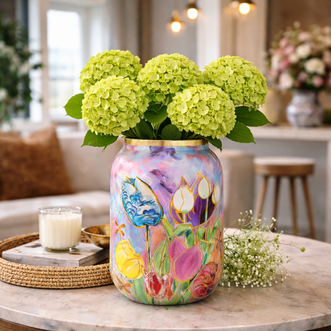 Designed by Rick Triest  TS Collection - Tulpen - Pot ''Bente'' Dutch beauty spring D30 H42 - XL