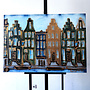Painting- 80x120x4,5 cm - Rick Triest - Amsterdam Herengracht - Blue & Gold #153