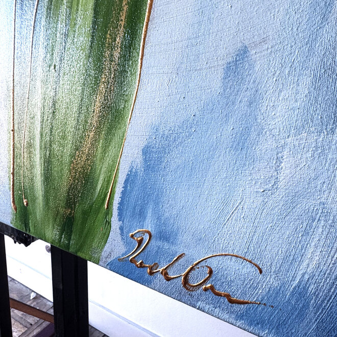 Schilderij - 80x120 cm - Rick Triest -  Contemporary tulip composition #4