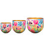 Designed by Rick Triest  TS Collection - Tulpen -Pot set van 3 Dutch Beauty spring D21 H17