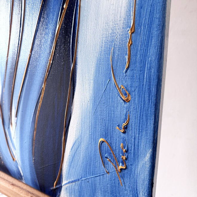 Painting  - 60x100 cm -Rick Triest - Tulip mania - Inspired by Dutch masters - Hollands Delfts Blauw #14