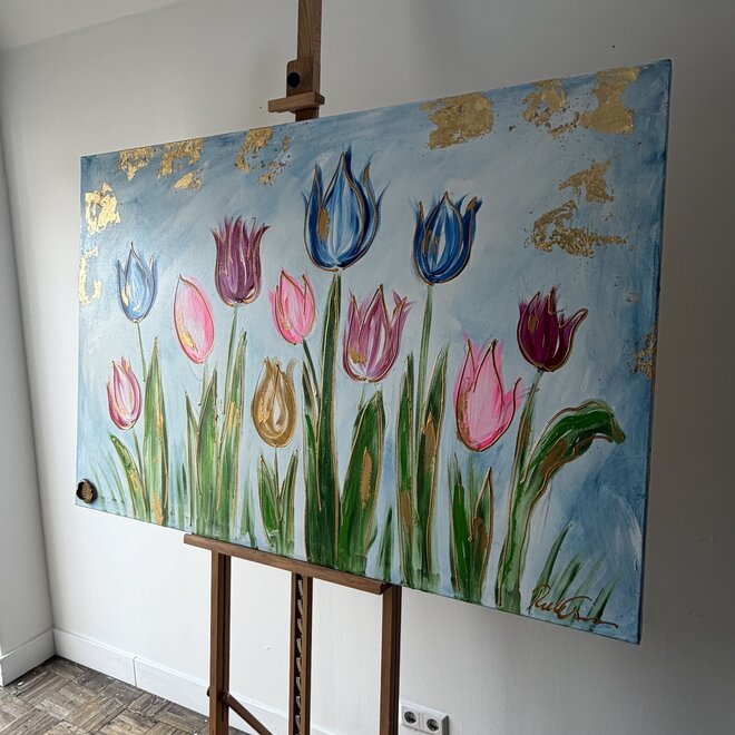 Painting - 100x150 cm - Rick Triest - Tulpenmanie - Hollandse tulpen #21