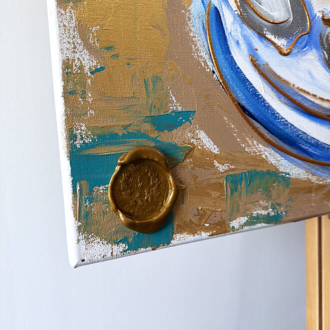 Schilderij- 90x120x2,5 cm - Rick Triest --Celebration collection - Champagne moment
