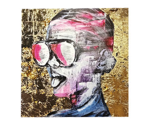 Gold Rebel - Original painting 100x100 | Rick Triest - Atelier