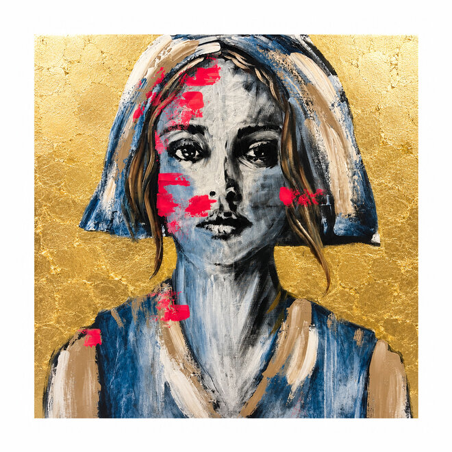 Painting – 100× 100 2.5 cm – Rick Triest – The Modern Masters Collection – Kaasmeisje