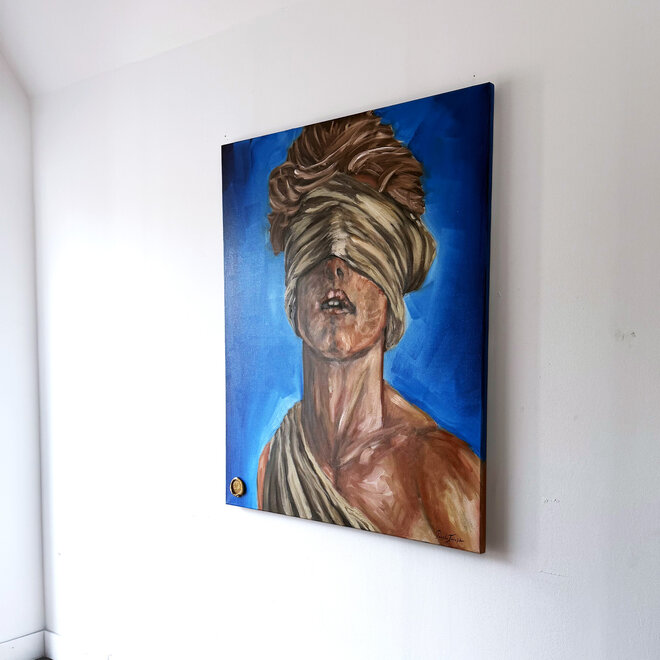 Trust – Original Oil Painting by Rick Triest – 100 × 120 × 2.5 cm – The Modern Masters Collection