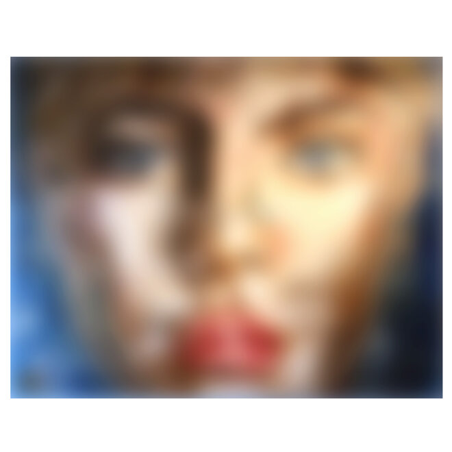Encounter – A Moment of Connection – Original Mixed Media Painting on Acrylic Base by Rick Triest – 120 × 150 × 4.5 cm – CONNECTED