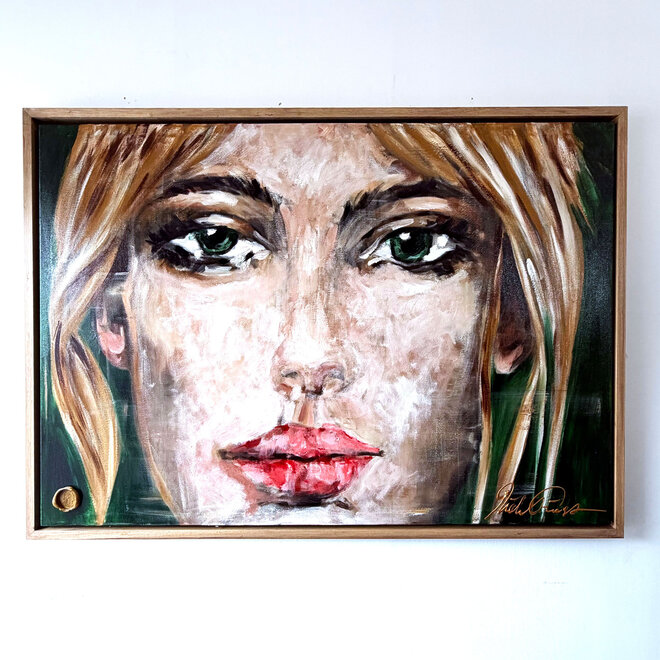 Schilderij – 100 × 150 × 4,5 cm – Rick Triest – CONNECTED – Encounter – Where Eyes Meet