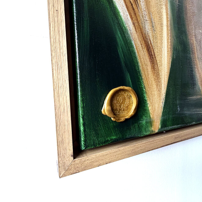 Encounter – Where Eyes Meet – Original Mixed Media Painting on Acrylic Base by Rick Triest – 100 × 150 × 4.5 cm – CONNECTED