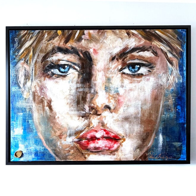 Schilderij – 120 × 150 × 4,5 cm – Rick Triest – CONNECTED – Encounter – A Moment of Connection
