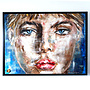 Encounter – A Moment of Connection – Original Mixed Media Painting on Acrylic Base by Rick Triest – 120 × 150 × 4.5 cm – CONNECTED