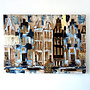 Painting- 100x150cm - Rick Triest - Amsterdam Herengracht -Sky Blue and Gold - Reflections #1