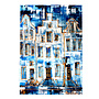 Painting- 100x150cm - Rick Triest - Amsterdam Herengracht -Sky Blue and Gold #12