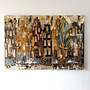 Schilderij- 100x150cm - Rick Triest - Amsterdam Herengracht -Raw umber & Gold - #10