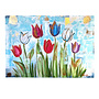 Painting  - 100x150 cm - Rick Triest - Tulpenmanie - Compositie van tulpen met goud #14