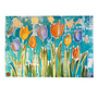 Schilderij - 100x150 cm - Rick Triest - Tulpenmanie - Compositie van tulpen met goud #15