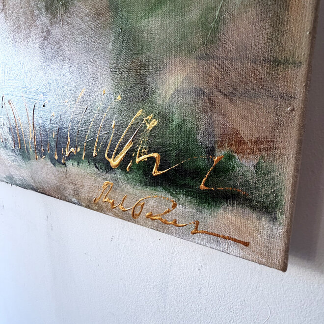 Hollandse Molen – Zaanse Schans – Origineel schilderij van Rick Triest – 90 × 120 × 2,5 cm – HOLLANDS LICHT