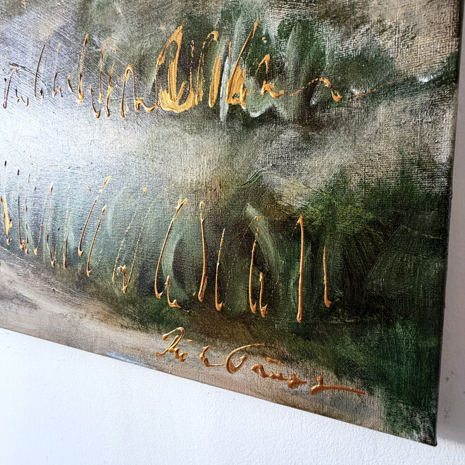 Hollandse Molen – Aan de Zaan – Origineel schilderij van Rick Triest – 100 × 100 × 2,5 cm – HOLLANDS LICHT