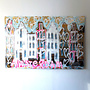 Schilderij- 100x150cm - Rick Triest - Amsterdam Herengracht - LOVE Amsterdam #2