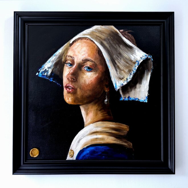 Painting – 100 × 100 × 2.5 cm – Rick Triest – The Modern Masters Collection – Dutch Girl