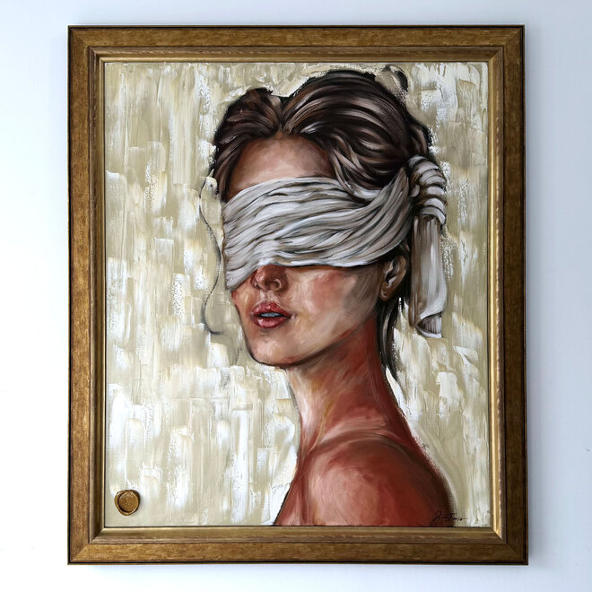 Hope – Origineel olieverfschilderij van Rick Triest – 100 × 120 × 2,5 cm – The Modern Masters Collection