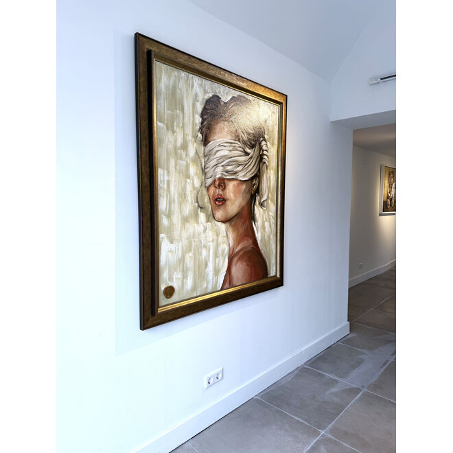 Hope – Origineel olieverfschilderij van Rick Triest – 100 × 120 × 2,5 cm – The Modern Masters Collection