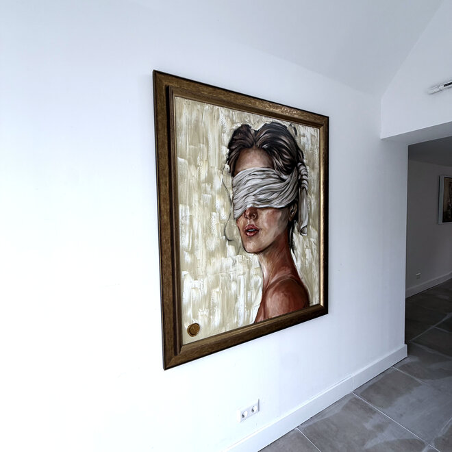 Hope – Origineel olieverfschilderij van Rick Triest – 100 × 120 × 2,5 cm – The Modern Masters Collection