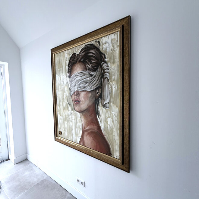 Hope – Origineel olieverfschilderij van Rick Triest – 100 × 120 × 2,5 cm – The Modern Masters Collection