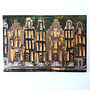 Painting- 100x150cm - Rick Triest - Amsterdam Herengracht -Blue & Gold -green