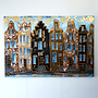 Painting- 100x150cm - Rick Triest - Amsterdam Herengracht -Sky Blue and Gold #20