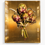 Gold-leaf artichoke Heart | Mixed Media Art Edition | Rick Triest - 80x100 cm