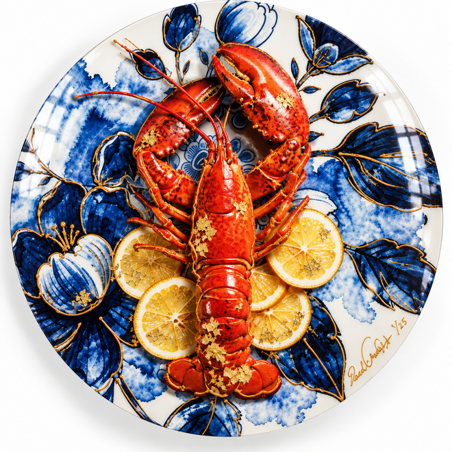 Lobster Time – La Dolce Vita | Mixed Media Art Edition | Rick Triest