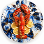 Lobster Time – La Dolce Vita | Mixed Media Art Edition | Rick Triest