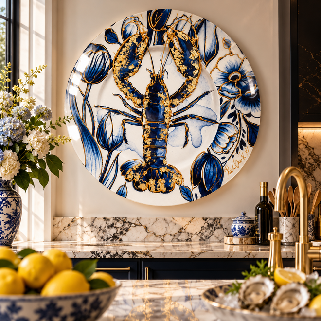Lobster Time – The Royal Catch | Mixed Media Art Edition | Rick Triest