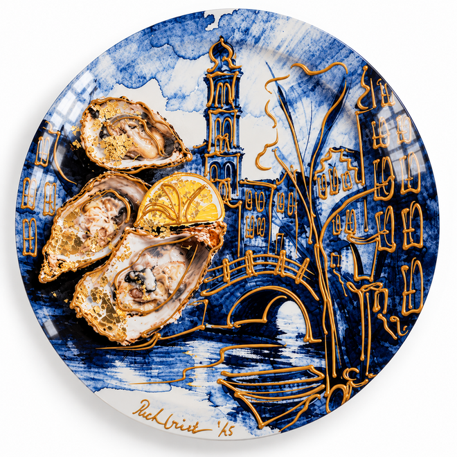 Oesters uit Amsterdam - Westertoren | Mixed Media Art Edition | Rick Triest