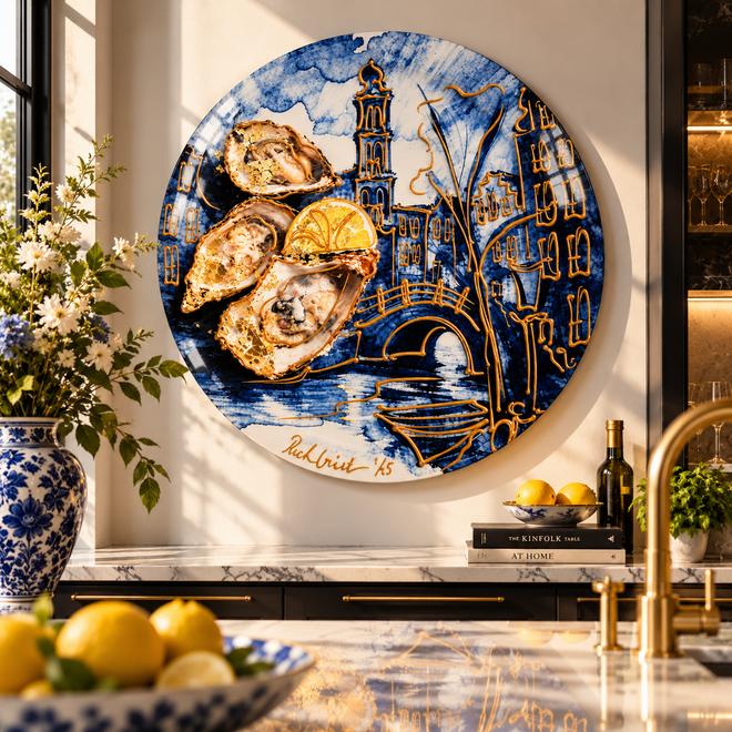 Oesters uit Amsterdam - Westertoren | Mixed Media Art Edition | Rick Triest