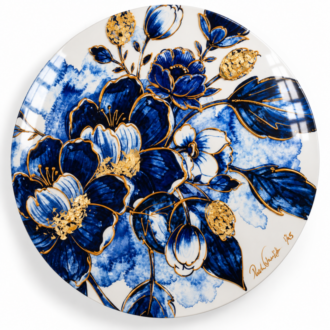 Delft Blue – Blue Symphony | Mixed Media Art Edition | Rick Triest
