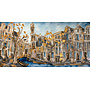 Painting- 100x200cm - Amsterdam Prinsengracht Blue & Gold - Westertoren