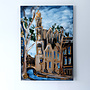 Painting - 70x100 cm - Rick Triest -Amsterdam Westertoren - Blue & Gold #22
