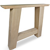 Eiken A-tafelpoten (SET - 2 stuks) 12x12cm - 85 cm breed - 72 cm hoog -  A-poot van Foutvrij (A-kwaliteit) eikenhout - verlijmd kd 8-12%