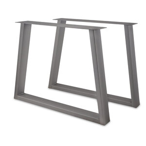 RVS trapeze poten - 4x10 cm - 95 cm breed - 72 cm hoog