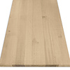 Eiken blad - fijnbezaagd look - op maat - 2 cm dik - rustiek eikenhout (B/C) - verlijmd, smalle lamel - 20 mm