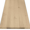 Eiken blad - fijnbezaagd look - op maat - 3 cm dik - rustiek eikenhout (B/C) - verlijmd, smalle lamel - 30 mm