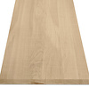 Eiken blad - fijnbezaagd look - op maat - 4 cm dik - foutvrij eikenhout (A/B) - verlijmd, smalle lamel - 40 mm