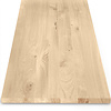 Eiken blad - op maat - 4 cm dik - rustiek eikenhout (B/C) - verlijmd paneel, smalle lamel - 40 mm