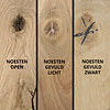 Eiken tafelblad op maat - 3 cm dik (1-laag) - rustiek Europees eikenhout - verlijmd kd 8-12% - 50-120x50-260 cm