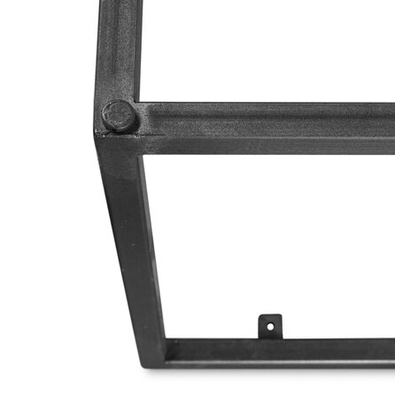 Stalen frame salontafel / bijzettafel - zwart - koker: 2x2 cm - 38 cm hoog - salon / bijzet tafelonderstel - metaal / staal met zwarte coating